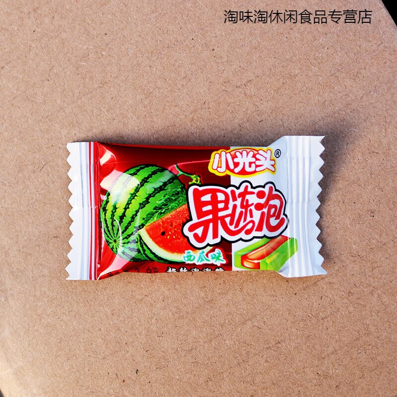 哺食旺果冻泡西瓜味泡泡糖126克 80后90后儿童年怀旧 1盒