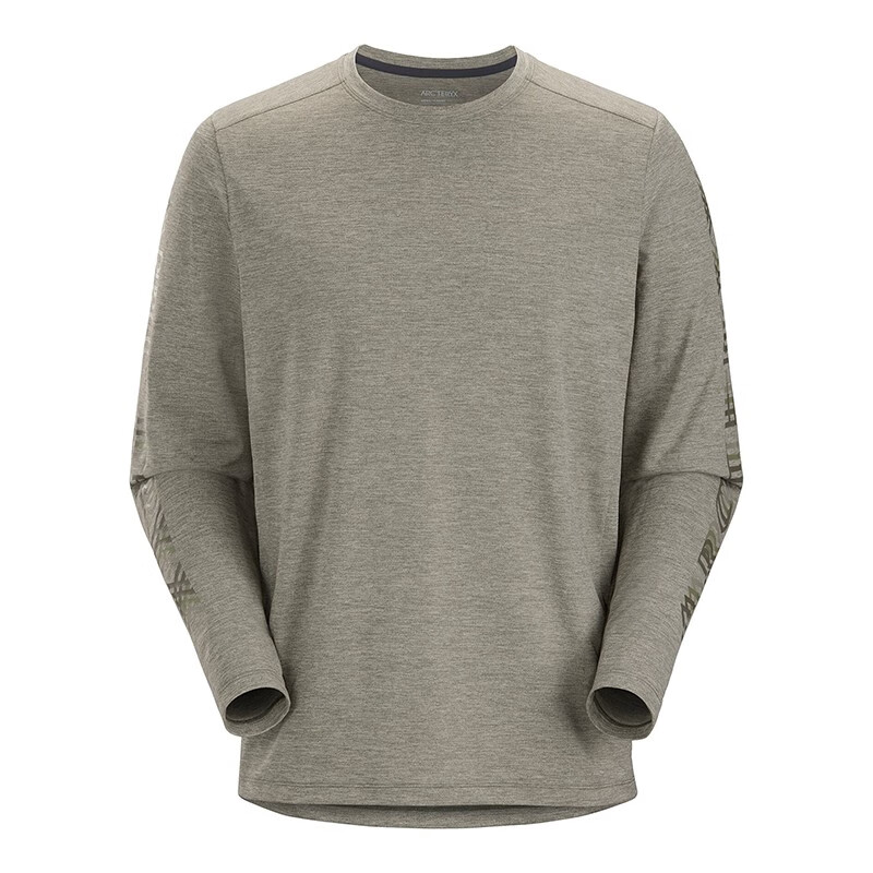 cormac logo crew 轻量透气吸湿排汗男子户外长袖t恤 habitat/卡其绿