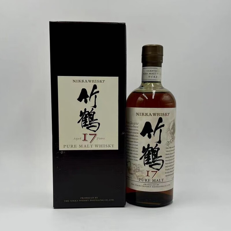 余市竹鹤 nikka taketsu 日本洋酒调和麦芽威士忌 旧版17年 700ml