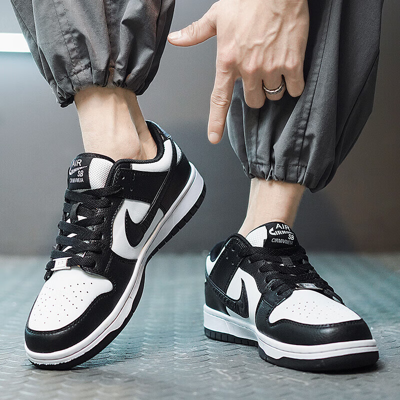 运动鞋空军一号aj板鞋dunk女鞋情侣鞋跑步鞋子 sbdunk黑白 35运动尺码