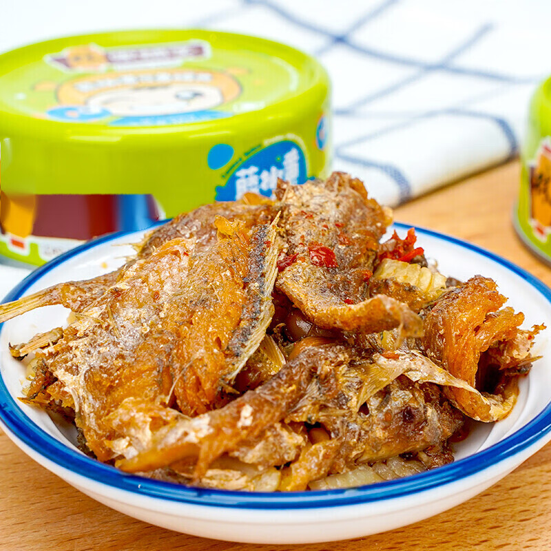 广信(guang xin)黄花鱼罐头105g*4罐即食下饭菜熟食豆豉鱼海鲜食品 香