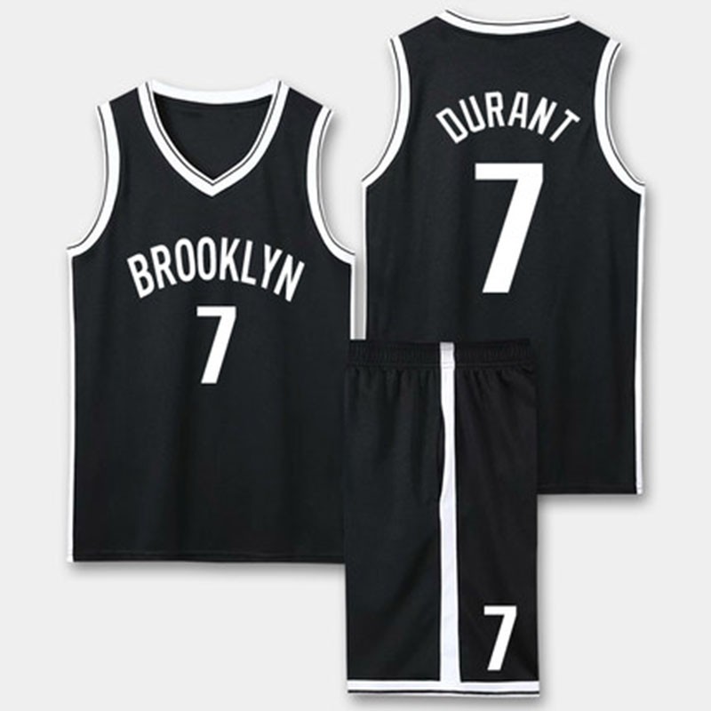 穆斯特篮球服套装男定制篮网球衣篮网凯文杜兰t球衣35号凯里欧o文球衣