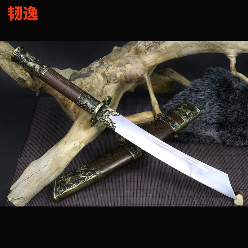 伽文刀剑宝剑康熙刀锦衣卫宝刀明清晨练长刀未开刃的 高锰钢12寸(62