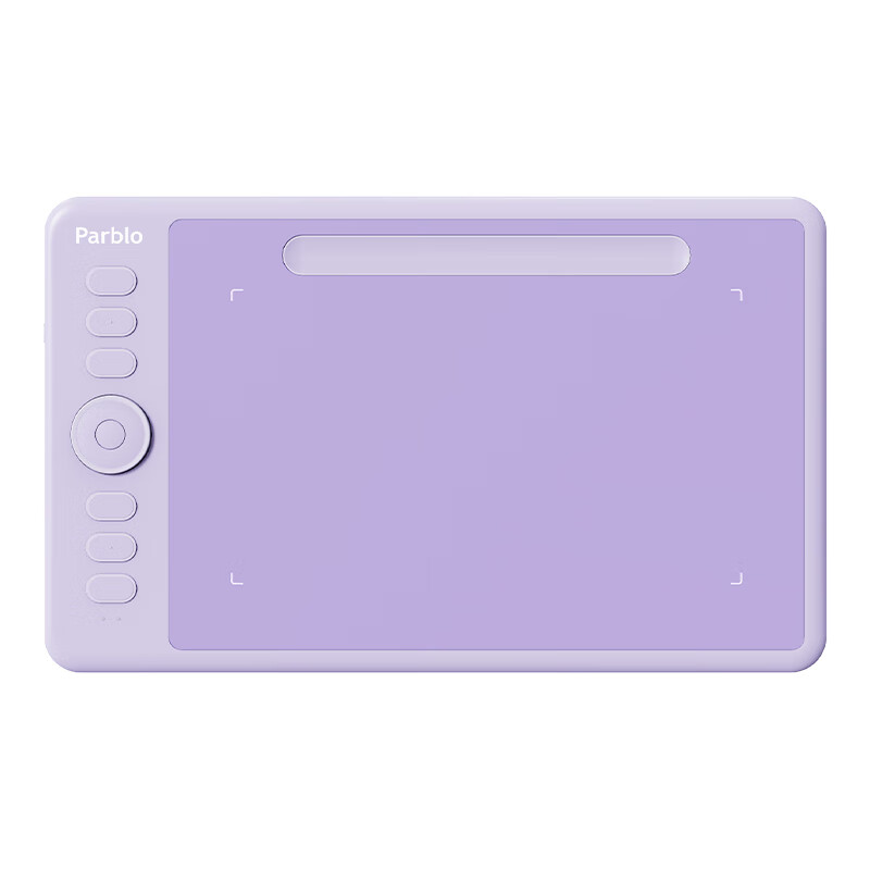 ParbloIntangbo小紫板数位板绘画板 手绘板电脑绘画网课手写字板 学生入门绘画 【二代升级16K无线版支持iOS】SW紫色