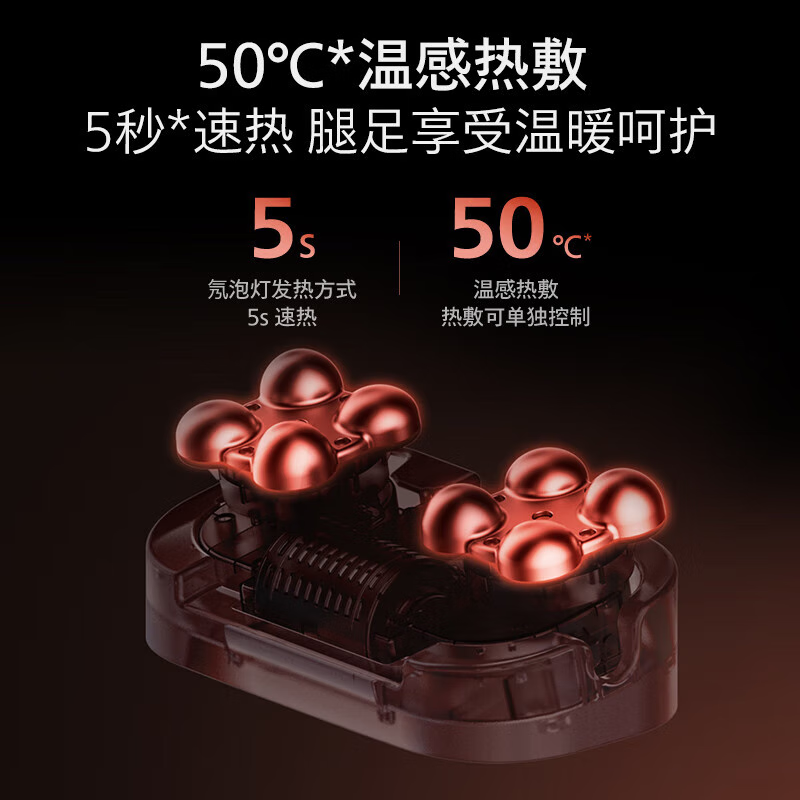 飞利浦腿部按摩器脚部小腿部经络疏通仪肌肉放松小腿按摩器全自动揉捏神 深蓝色腿部按摩器