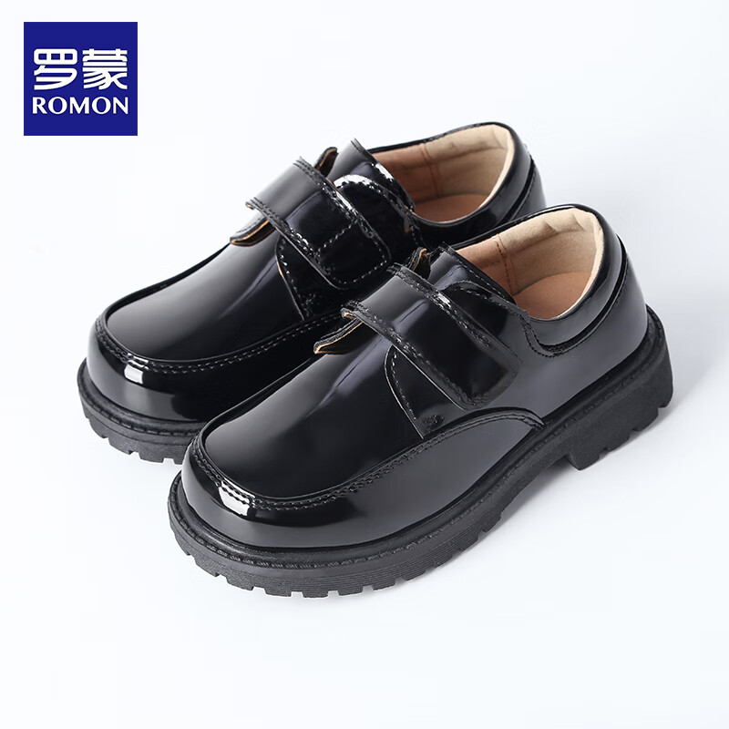 ���� ��ͯƤЬ ѧ��������� ��ͯ�к� ��������ţƤ Ӣ�׷��ݳ���ͯЬ ��ɫħ���� 29 �ڳ�18.5����76.92Ԫ