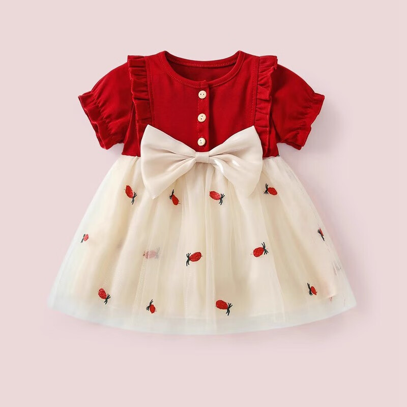 3岁女童连衣裙2023新款1周岁女宝宝礼服抓周秋装裙子6个月婴儿公主 