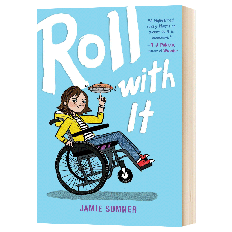 转起来 英文原版 roll with it 轮椅上的女孩 关于梦想和友谊的故事