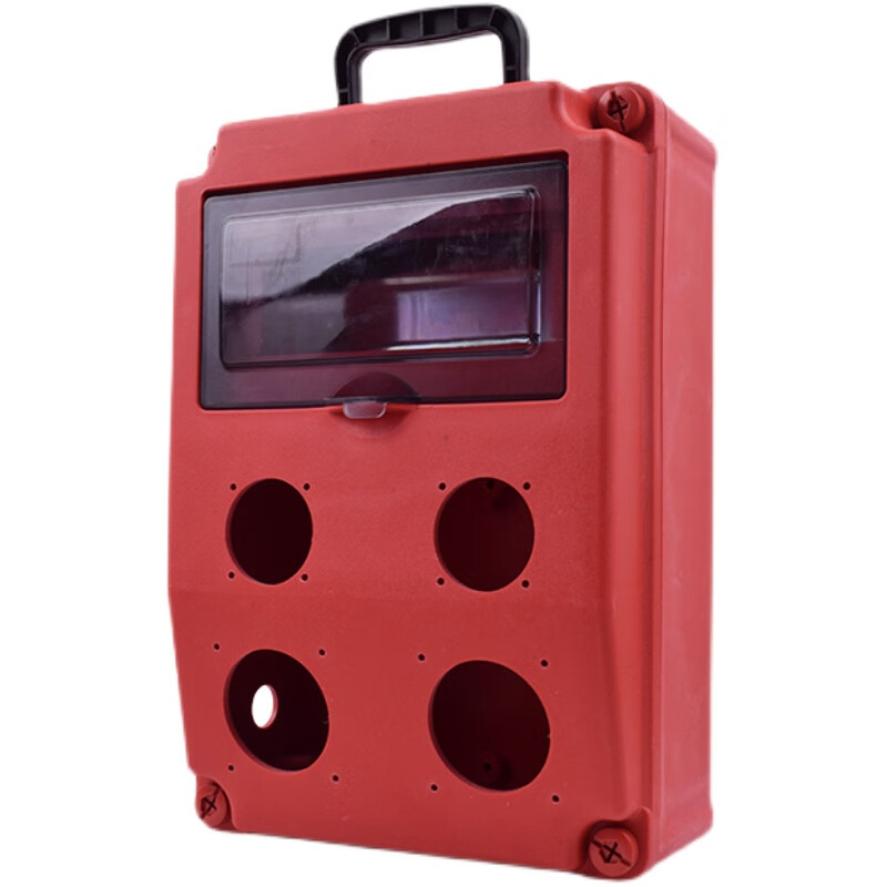 界工 便携式手提防摔工地临时三级配电箱 移动工业插座强电箱空箱定制