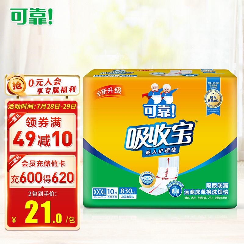 看看感受可靠800*1500mm吸收宝护理垫真实感受评测，评测一星期心得分享
