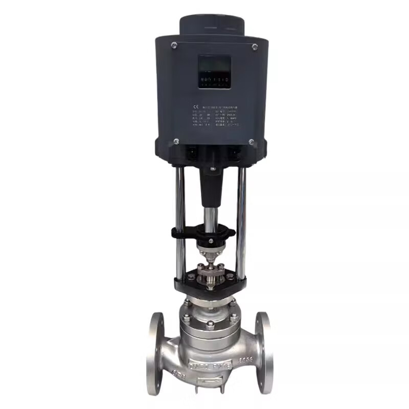 zdlp蒸汽导热油电控比例式温度自动控制阀压力流量电动单座调节阀