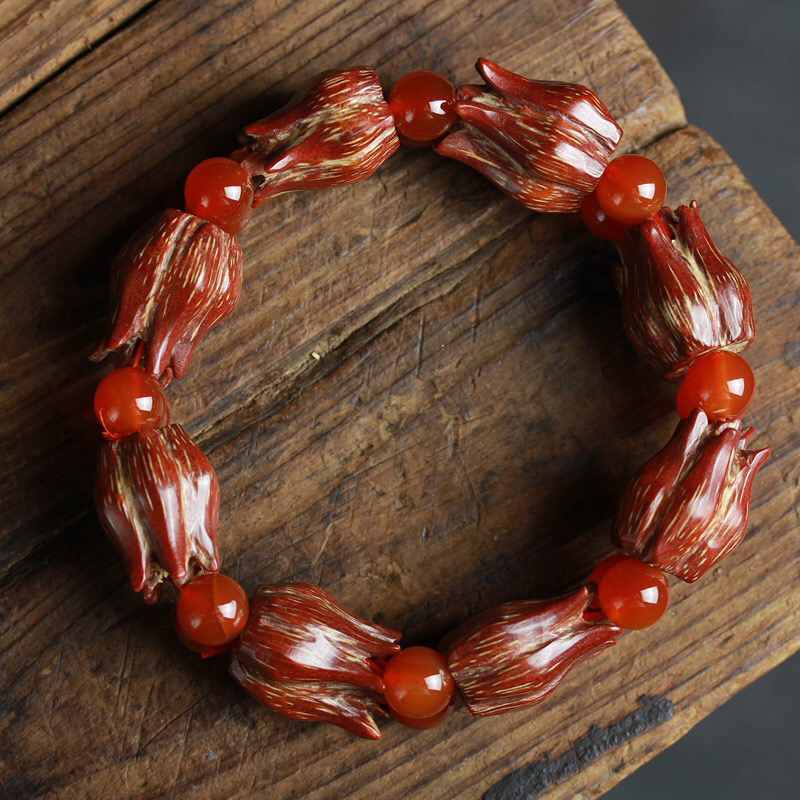 海南滴血莲花手串 24-26mm