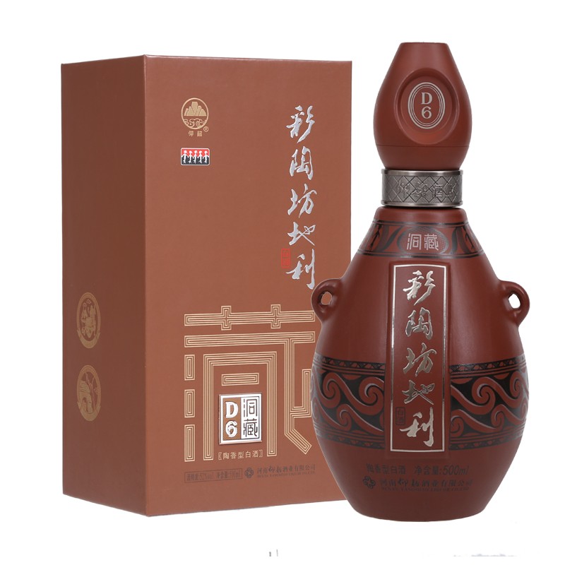 仰韶 彩陶坊 地利洞藏d6 高度白酒 52度 500ml 单瓶装