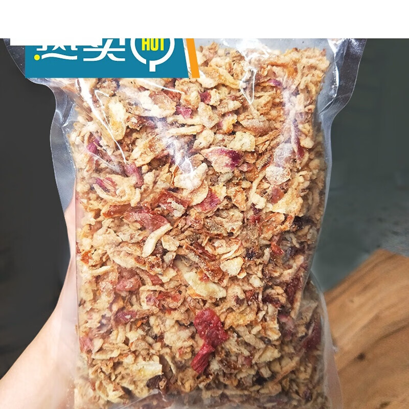 虎钢馋红葱酥500g/袋 农家自制红葱酥香葱酥干葱酥 葱油酥香葱油拌面