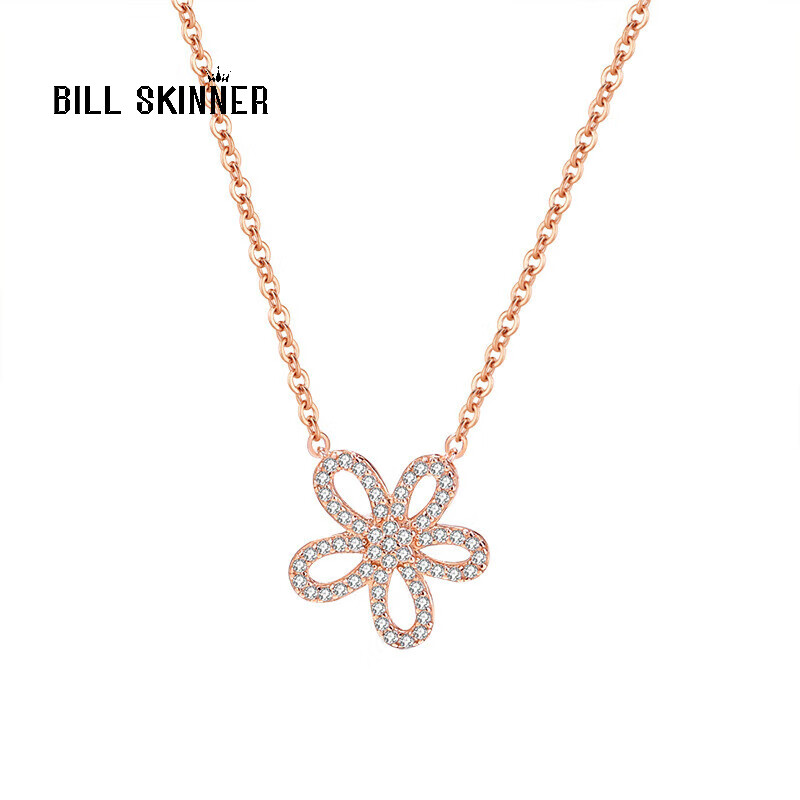 bill skinner品牌 太阳花项链女轻奢珠宝时尚首饰七夕情人节生日礼物