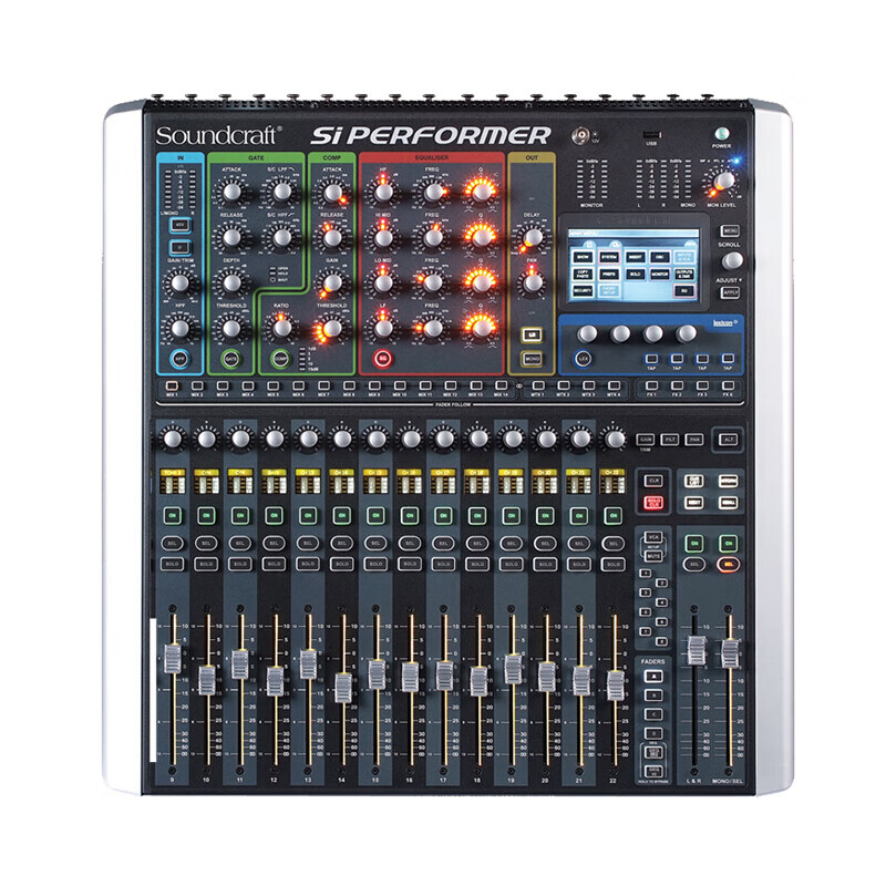soundcraft 声艺si performer系列数字调音台会议 演出调音台 si