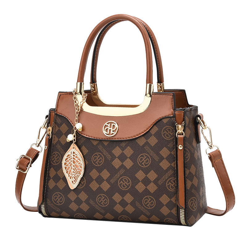 游子吟母亲节送妈妈生日礼物包包2025年新款单肩包手提包中年女士斜挎包 棕色-收藏加购 送挂件99元