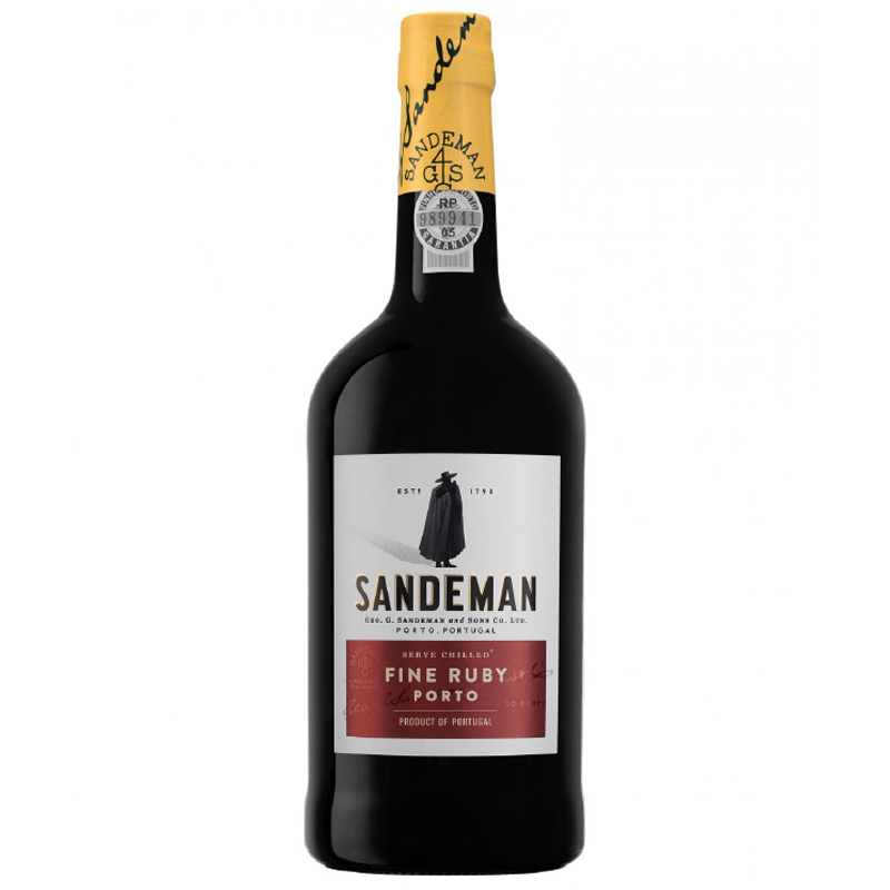 山地文（SANDEMAN）正品行貨原裝原瓶進(jìn)口紅酒波特酒利口葡萄酒菲諾雪莉 節(jié)日送禮品 紅寶石波特 單瓶裝