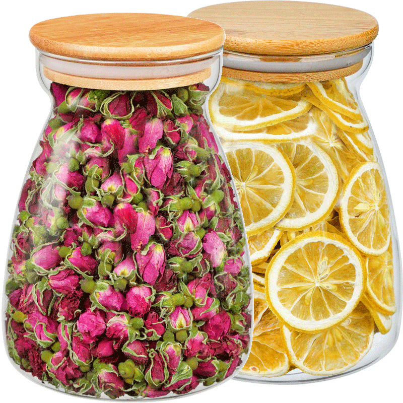 馨诺 玫瑰柠檬茶 玫瑰花茶柠檬茶泡水喝的花草茶茶叶罐装共计315g