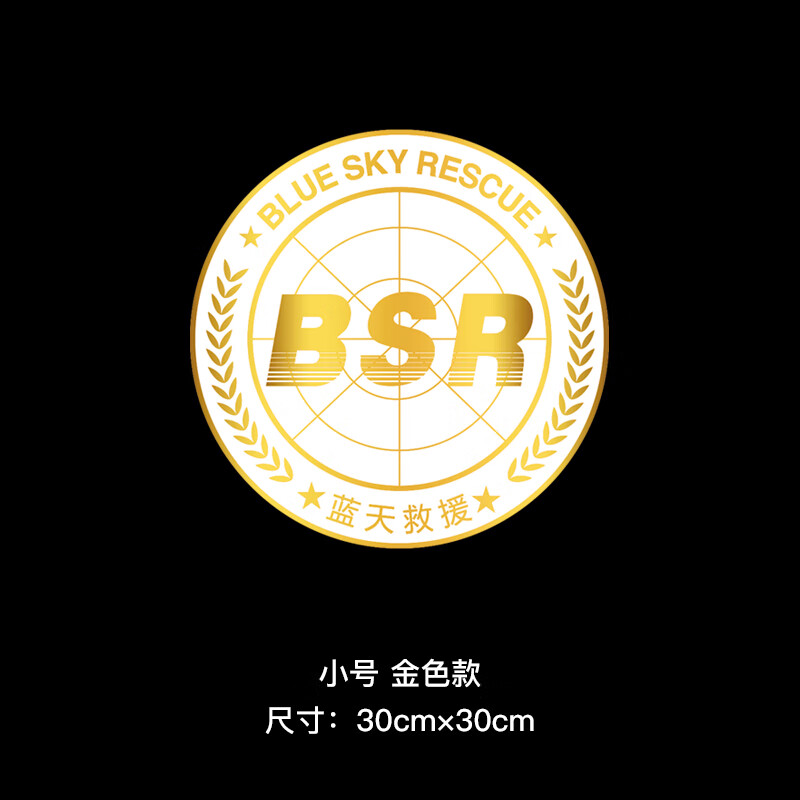阡囤适用于蓝天救援队车贴蓝天救援队标志车贴应急道路救援公益车队定