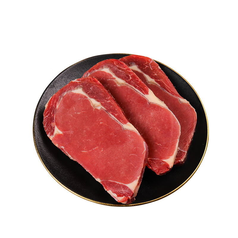 澳大婶 澳洲进口原切眼肉牛排 净重2.4斤（6-8片），仅售159元