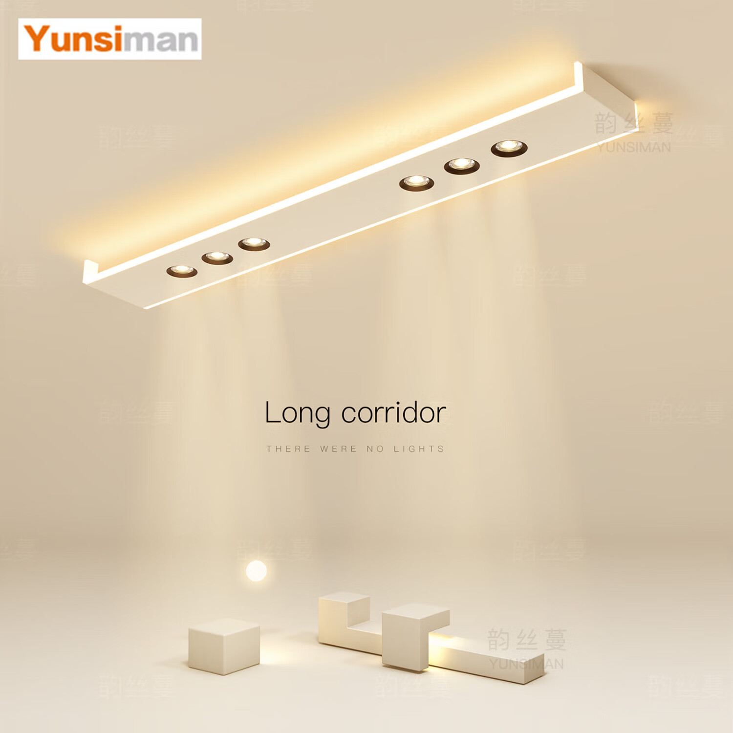 林村长条灯无主灯阳台灯创意led吸顶灯简约现代客厅过道走廊灯楼梯灯