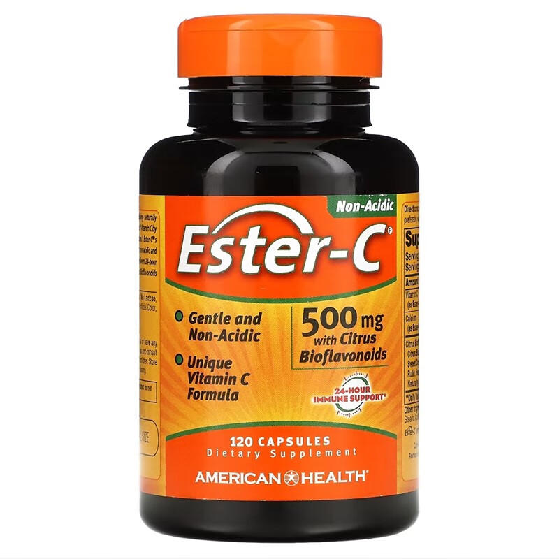 美国American Health Ester-C酯化维生素VC 无酸 含类黄酮 500mg120粒胶囊