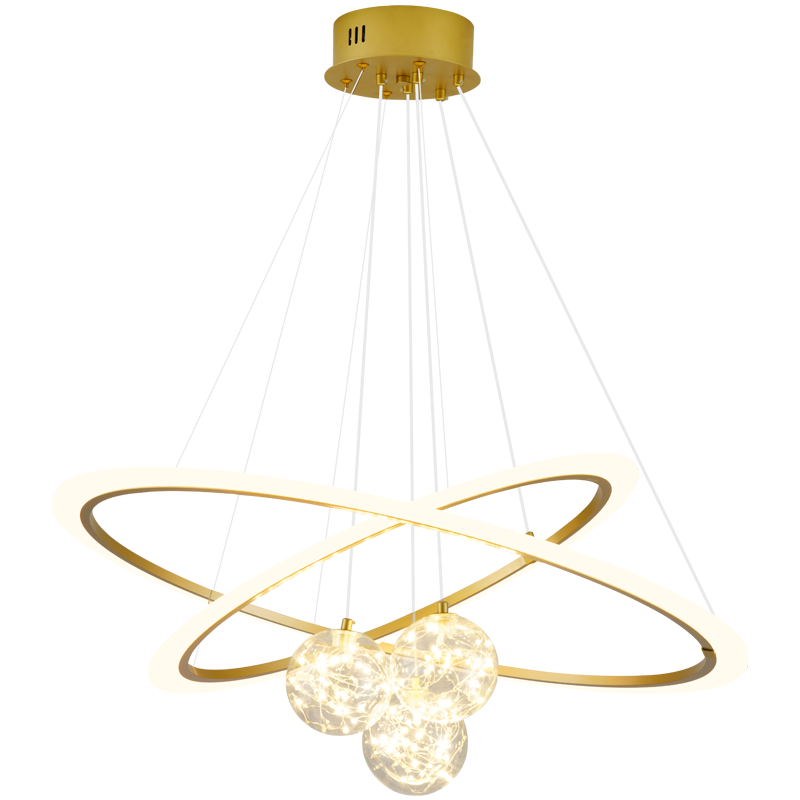 雷士照明(NVC)后现代北欧创意百搭大气智能高亮LED吊灯轻奢客厅灯网红魔豆吊线分子灯具灯饰 繁星 80瓦LED 智能吊线灯【大号】