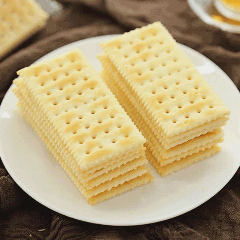 美嘉思无蔗糖梳打饼干办公室零食200发酵苏打饼干1份 200g梳打饼干