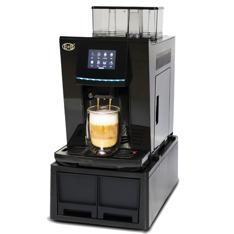 亿贝斯特（EB）意式全自动咖啡机美式家用研磨一体意式小型商用奶泡19Bar萃取110V电压 咖啡机商用110V美规电压 EB-2016咖啡机