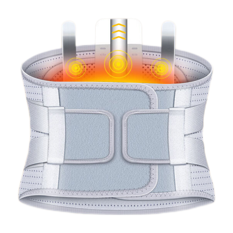 【中三院 】医用护腰带腰间盘突出运动腰椎腰肌劳损腰椎脱固定椎间盘保暖支撑腰围带钢板男女士 银灰-仿腰椎支撑板+曲度专利支撑板 XL