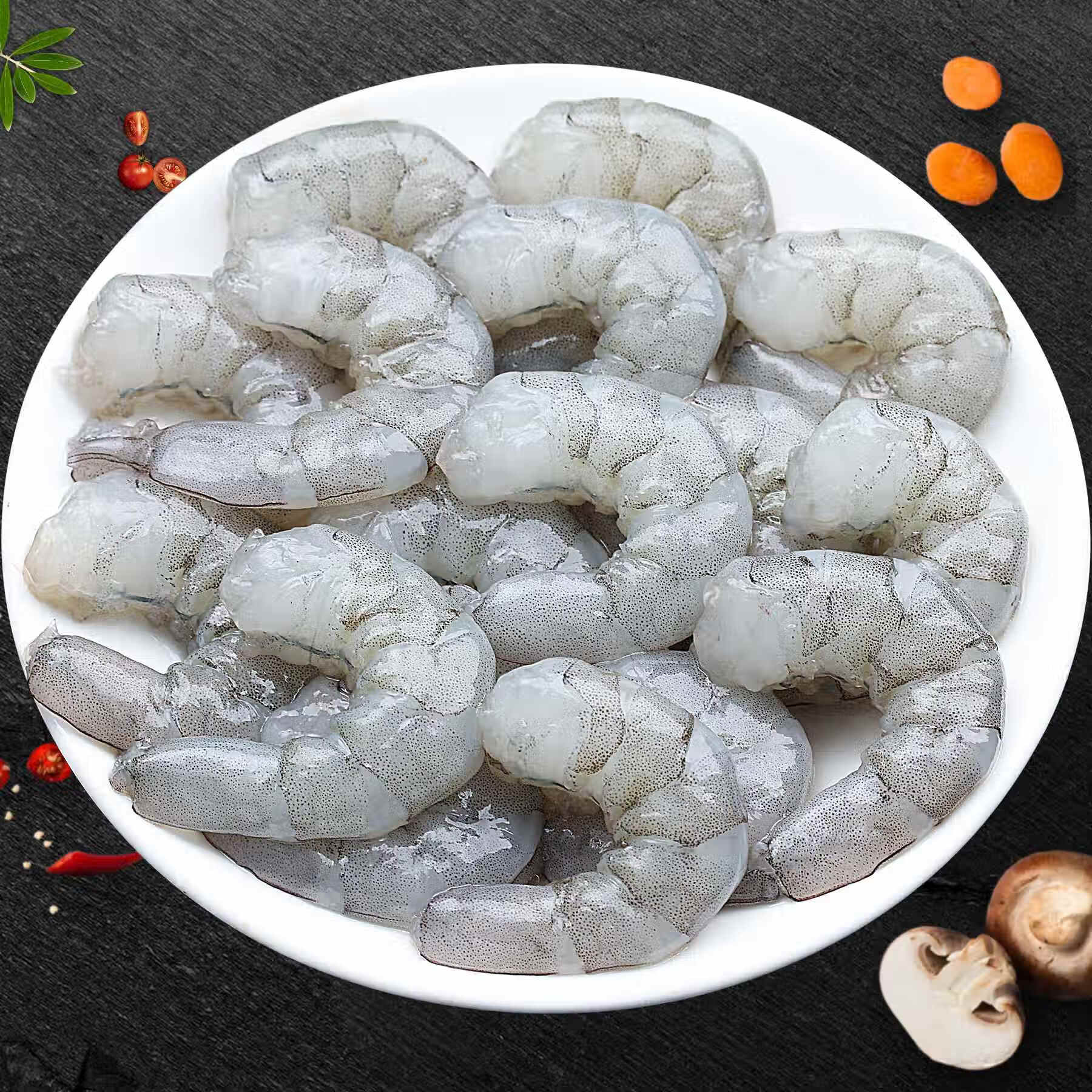 十里馋新鲜大虾仁鲜冻无冰大青虾仁速冻冷冻虾肉去虾线特级10斤商用