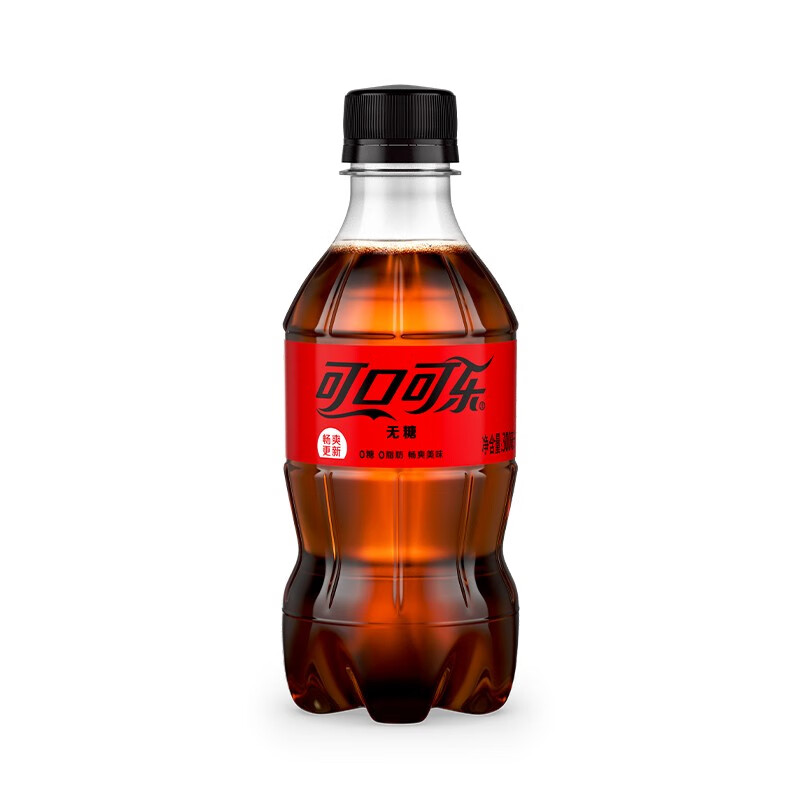 可口可乐(coca-cola)迷你可口可乐零度无糖可乐300ml*24瓶 碳酸饮料