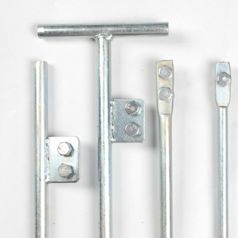 工具 热镀锌接地针接地桩避雷针接地防雷装置接地棒及地线接地针 丁字