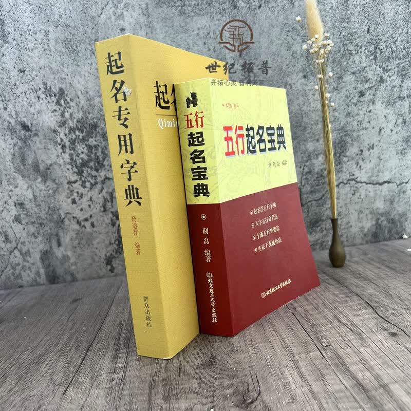 正版 起名专用字典+五行起名宝典 全两册起名学五行字典字源 如图