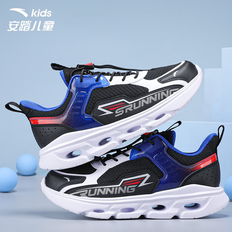 黑/安踏白/荧光激光红 36码