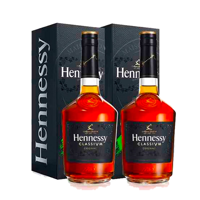 轩尼诗（Hennessy）新点 干邑白兰地 法国进口洋酒双支装 700ml*2
