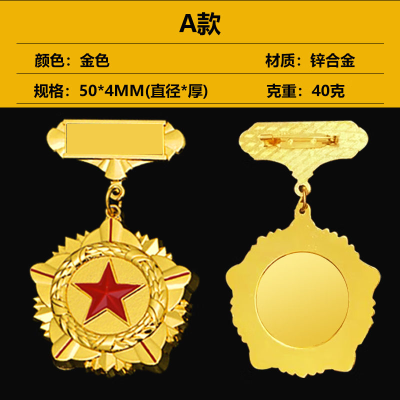 四有优秀士兵奖章老兵会退休礼物纪念礼品定做纪念定制勋章晟罔 a款