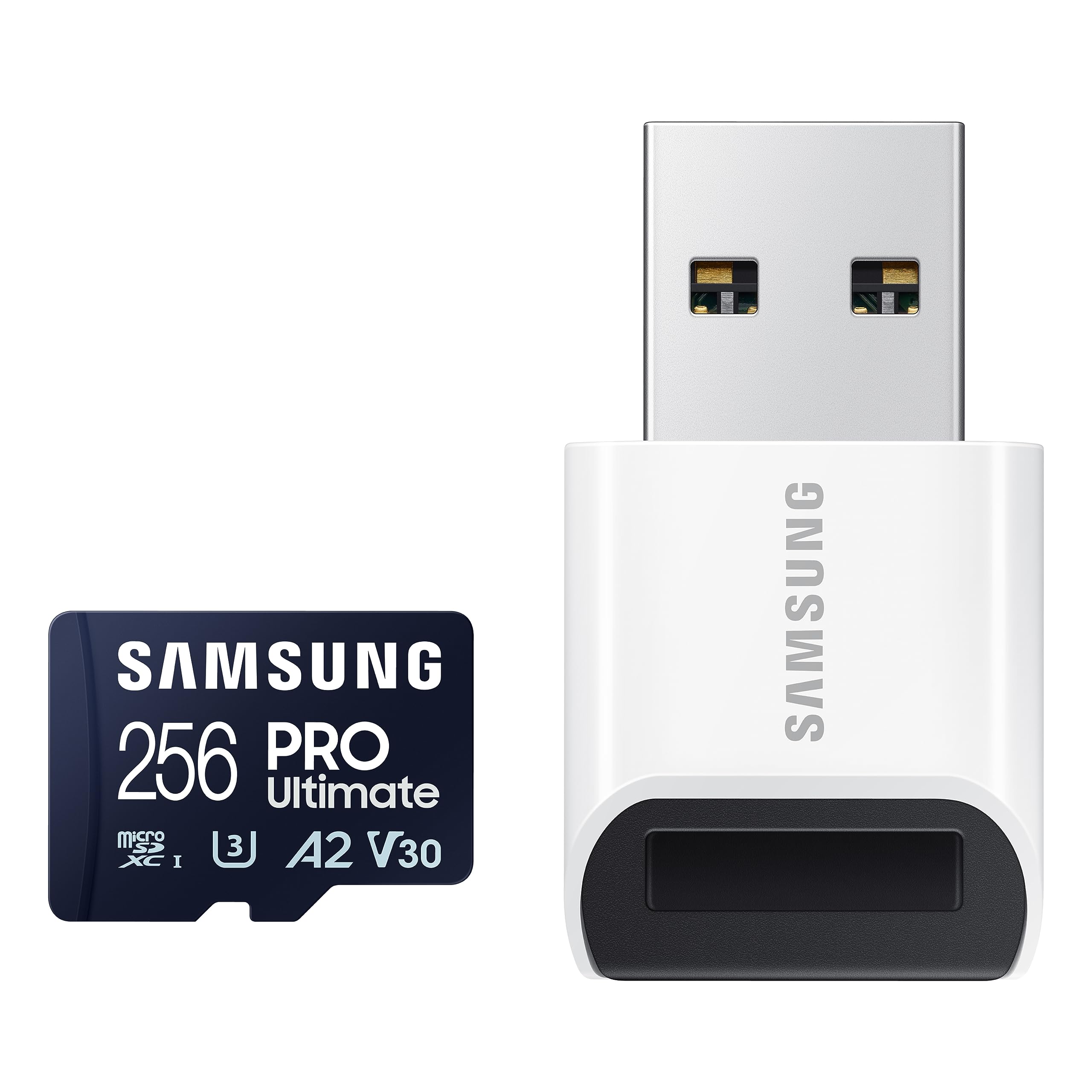 SAMSUNG PRO Ultimate microSD 256GB 高达 200 MB/s 4K UHD U3 V30 A2