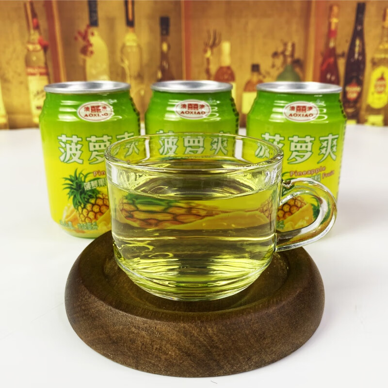 食怀菠萝爽风味饮料整箱24瓶罐装过年酒席外卖小饮料果味饮品 菠萝爽