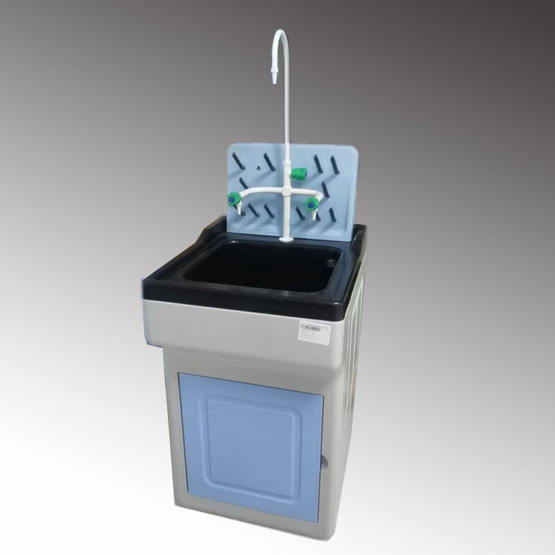 实验室一体pp水槽台水池洗手台化验室新型物理化学生物全塑水槽台