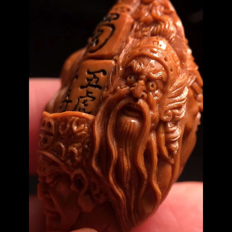 盘道 橄榄核手串 五虎上将 橄榄核雕手工刻3年老油核 苏工大师顾亚娟