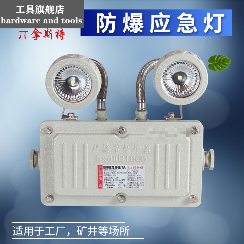 消防防爆应急灯应急照明灯指示灯led双头10w工地工厂仓库劳士.