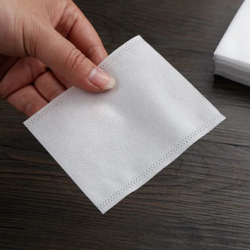 鸿盛德100个热封无纺布袋一次性茶包袋中药袋过滤袋茶叶袋药粉袋足浴袋 6*8厘米(100个)