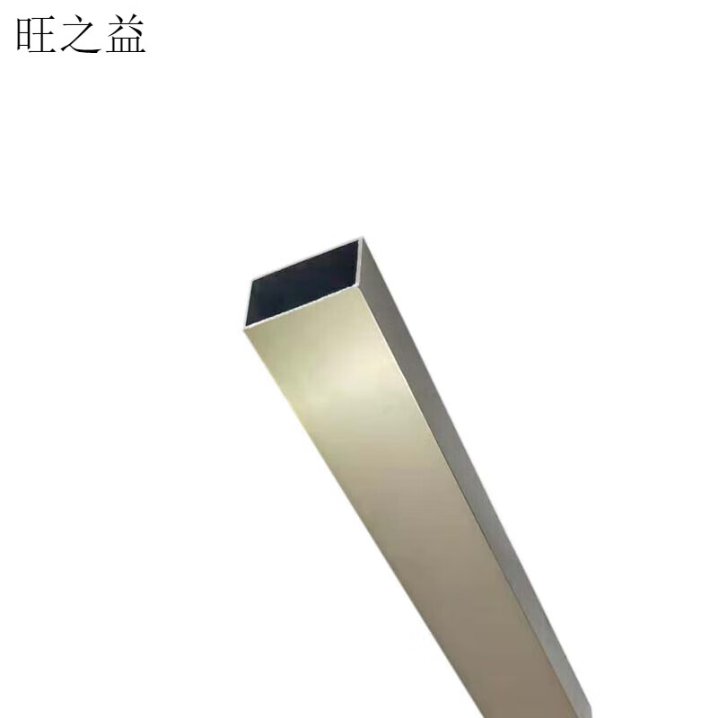 初构想定制适用电泳香槟金色铝合金管铝方管铝方通室内外吊顶隔断幕墙