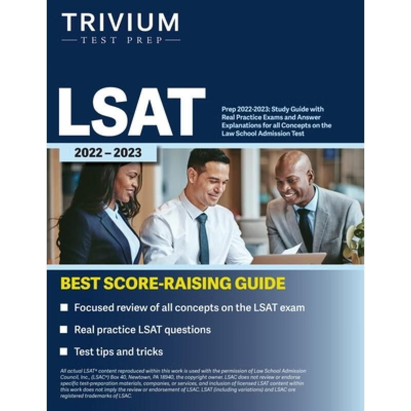 预订 LSAT Prep 2022-2023: Study Guide with Real P...