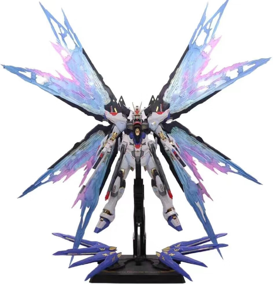 mb1:100强袭自由魂蓝版 8802s 拼装玩具 8802s魂蓝强袭自由 光翼 水贴