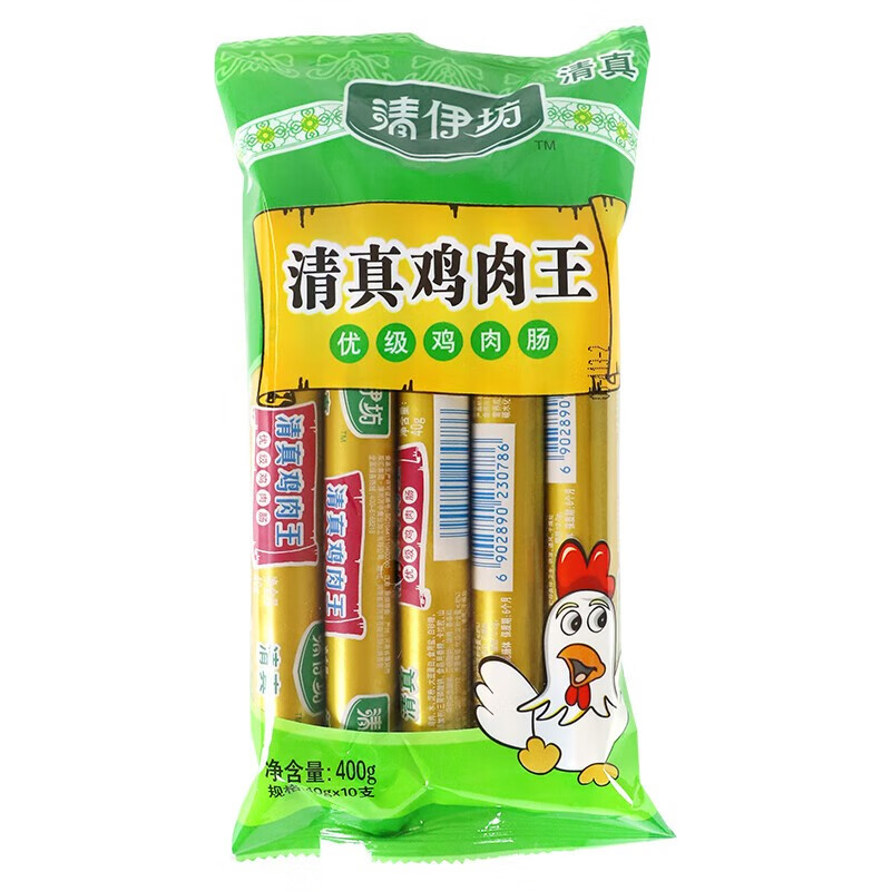 双汇(shuanghui) 双汇清伊坊美食鸡肉肠香肠清真肠鸡肉王40g*10支 40g