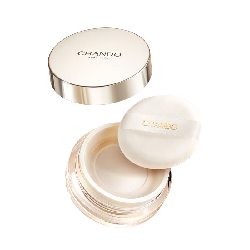 自然堂(CHANDO)晶透无瑕散粉9g 01透明色(持久定妆 控油不脱妆)66元
