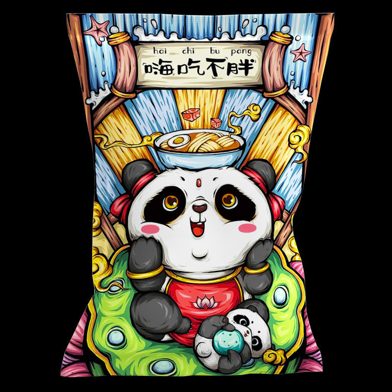一整箱零食组合猪饲料休闲小吃男女友儿童生日好吃的便宜 国潮熊猫款